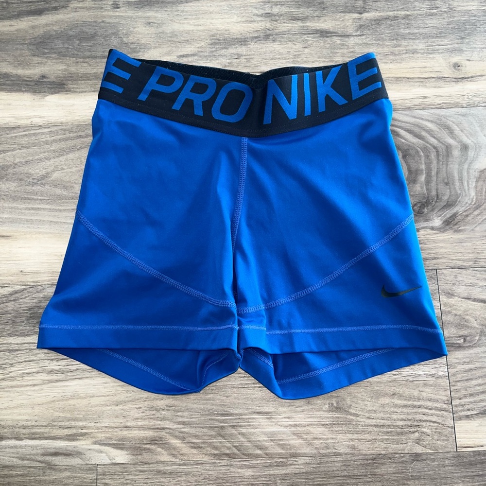 Nike Pro Blue Athletic Shorts